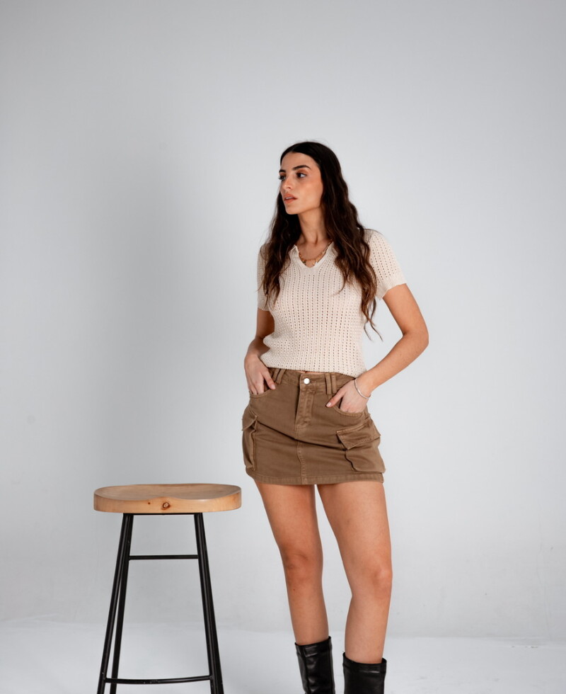 Remera Brisa beige