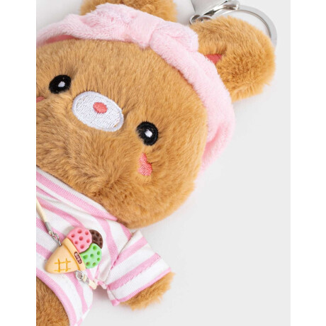 Llavero Y Charm De Peluche De Conejito Marron Medio