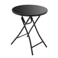 MESA REDONDA PLEGABLE DE VIDRIO MESA REDONDA PLEGABLE DE VIDRIO