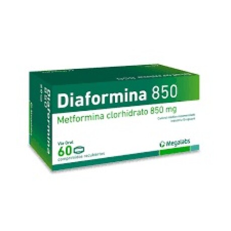 Diaformina 850mg 60 Comprimidos Diaformina 850mg 60 Comprimidos
