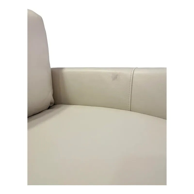 SOFA 100% CUERO - MODELO BLANC - 3 CUERPOS - BLANCO OPACO - MERCADERIA CON DETALLES - SOFA 100% CUERO - MODELO BLANC - 3 CUERPOS - BLANCO OPACO - MERCADERIA CON DETALLES -