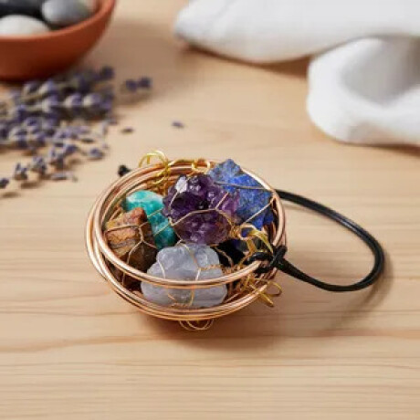 Colgante Piedras 7 Chakras Colgante Piedras 7 Chakras