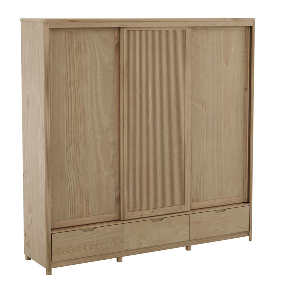 PLACARD NEST MDF-Y-MADERA 3 PUERTAS CORREDIZAS
