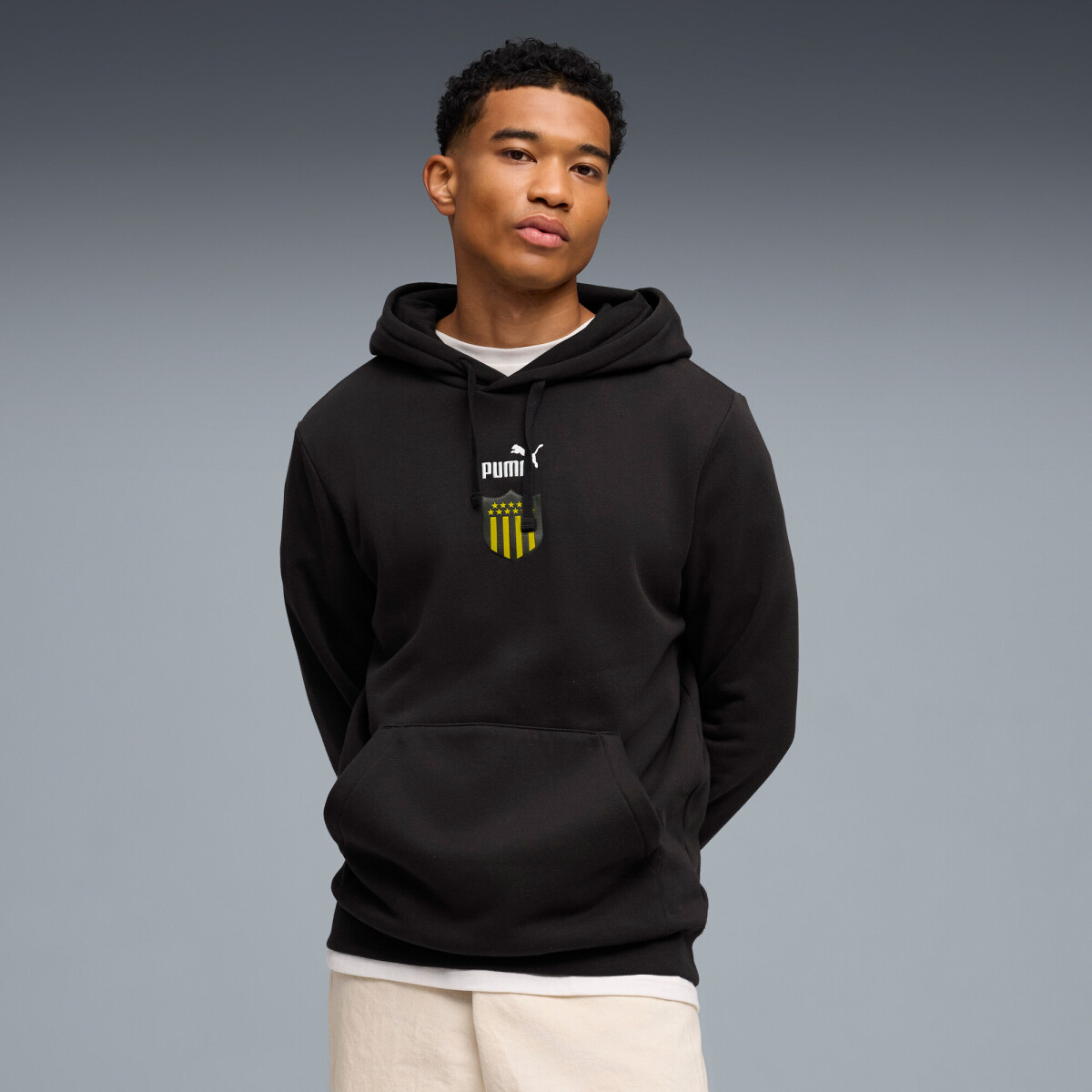 Canguro Casual Peñarol Small Nº1 Logo center FL 69291401 - Negro 