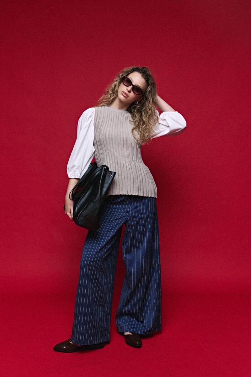 TOP BROKY Beige