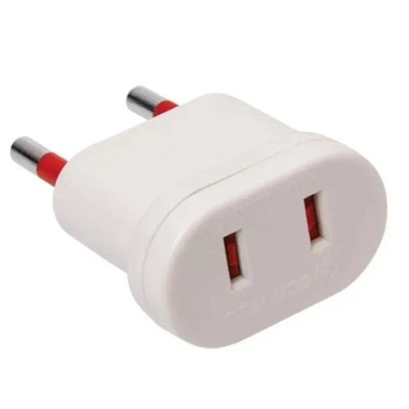 Adaptador Ficha 2 Patas Estandar Chatas Conatel Adaptador Ficha 2 Patas Estandar Chatas Conatel