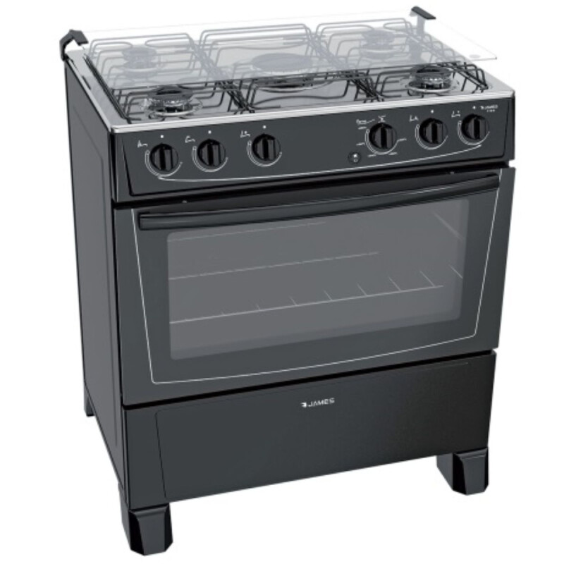 COCINA JAMES 5 HORNALLAS NEGRA MOD C 150 B COCINA JAMES 5 HORNALLAS NEGRA MOD C 150 B