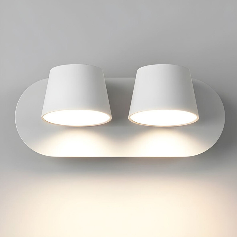 DECORATIVO DOBLE DE PARED GROA Lámpara de Pared doble Groa Blanca
