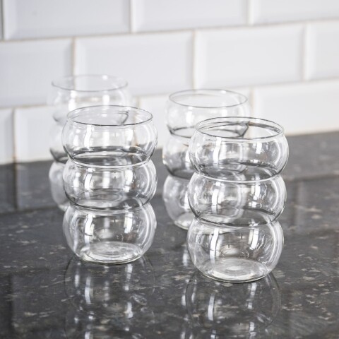 Vaso de vidrio burbujas 550ml Vaso de vidrio burbujas 550ml