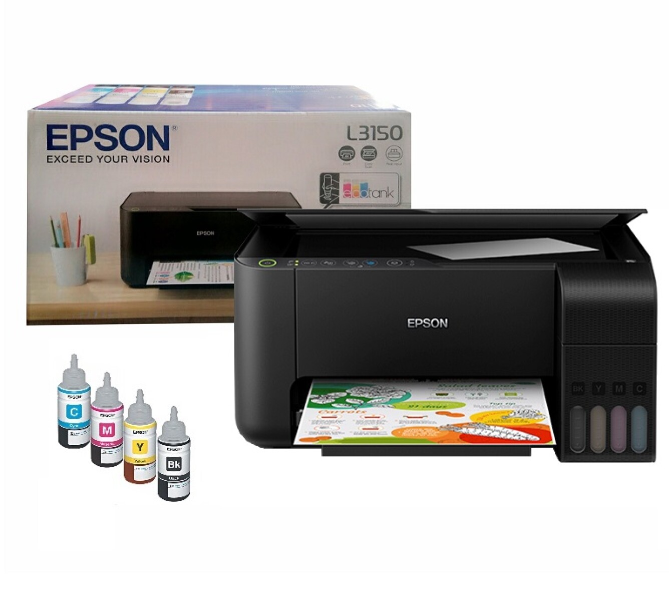 Impresora Multifuncion + Resma de 500 Hojas 