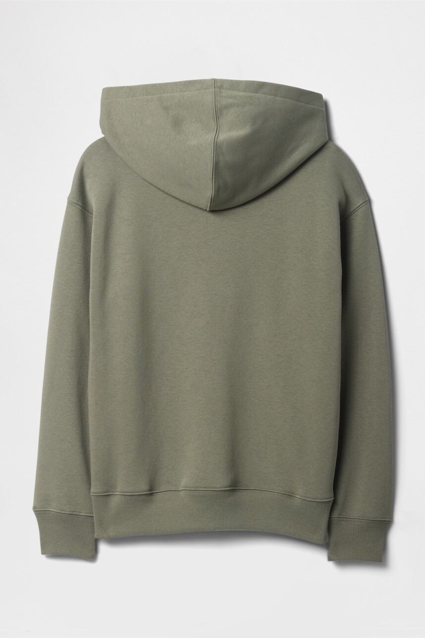 Buzo Canguro Logo Gap Niño Mesculen Green