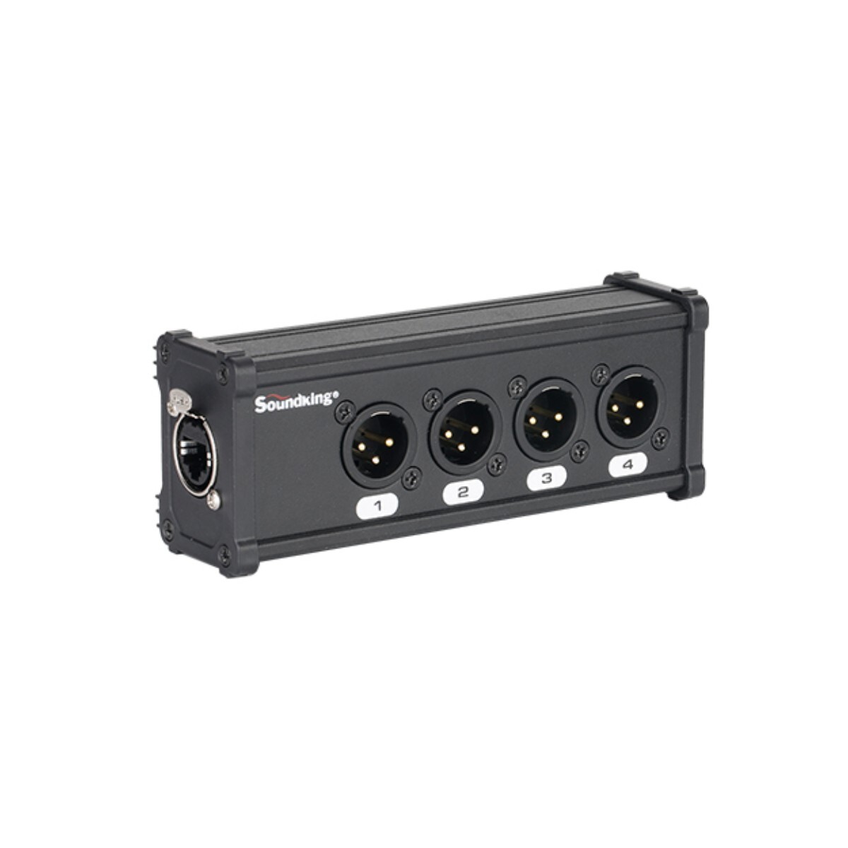 Adaptador Soundking Cxa027 Dmx Audio Rj45 A 4 Xlr 3 Pines Macho 