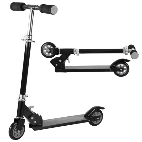 Monopatín Plegable para Niños en Metal Negro
