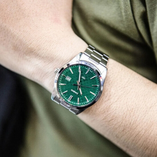 Reloj CASIO MTPVD03D-3A1UDF en Acero Plateado Esfera 40mm 0