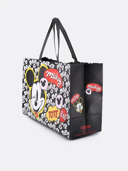 BOLSA LAMINADA MICKEY TOTEBAG NEGRO