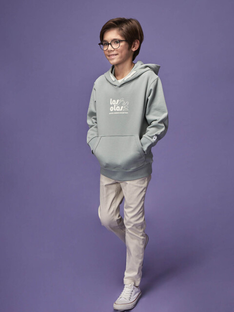 Sudadera Con Capucha Azul