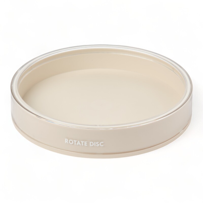 Bandeja O Plato Organizador Giratorio 24cmD 360º Antideslizantes Beige