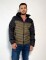 Campera de nylon combinada con capucha Kiaro Verde