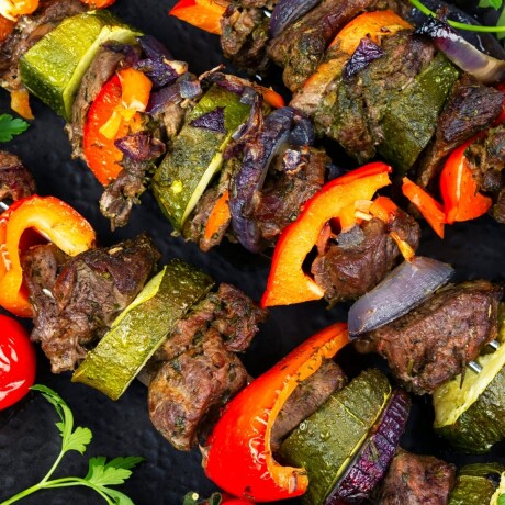 Pincho Brochete de Metal Set 12 Unidades 25 cm Pincho Brochete de Metal Set 12 Unidades 25 cm
