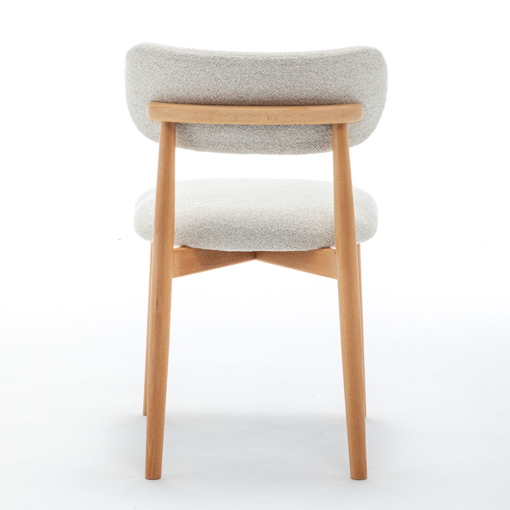 SILLA DE COMEDOR MADERA NATURAL-BEIGE SARAH