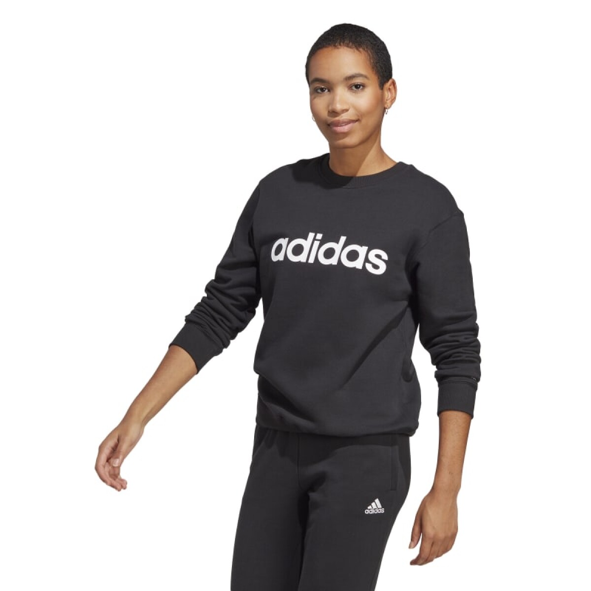 Buzo Adidas de Mujer - IC6878 - Negro-blanco 