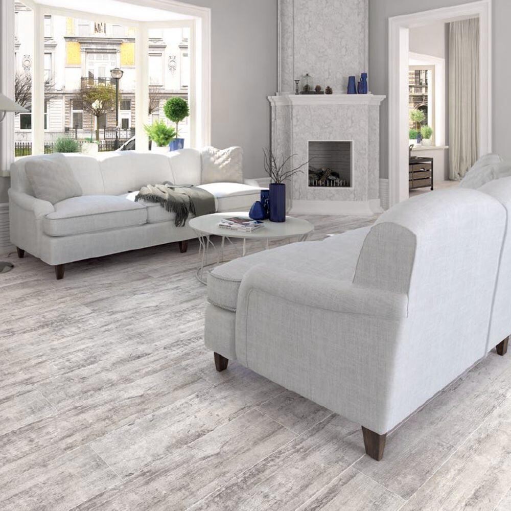 PORCELANATO MADERADO DAVOS GRIS "A" 23x120 CM Porcelanato Maderado Davos Gris "a" 23x120 Cm