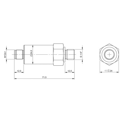 Sensor de presión 0-5 BAR a 20mA BF0212