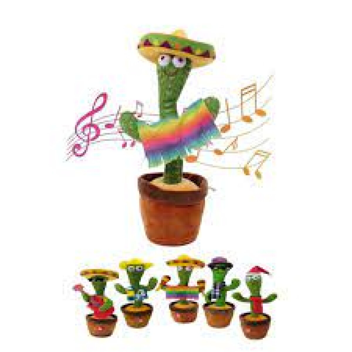 Juguete Cactus Bailarín Musical Imita con Ropa 
