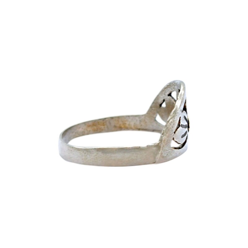 Anillo Flor-Plata y Oro-Sin Piedra-AN5476 sinpiedra