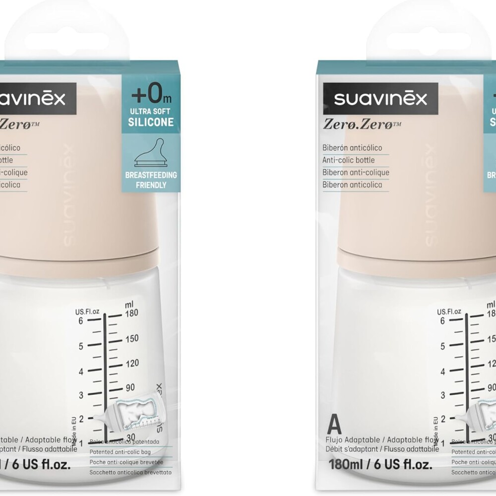 set x2 biberones zero 180ML suavinex set x2 biberones zero 180ML suavinex