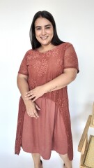 Vestido Lira Terracota