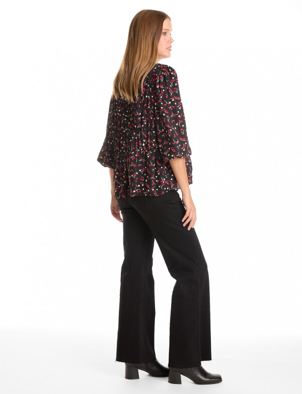 Blusa Print NEGRO/MULTI