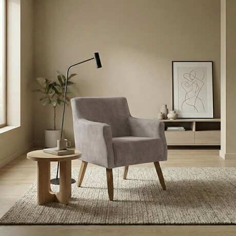 Butaca Charlotte - Tela Microfibra C51 (Castaño)