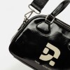 Mini bag Active Studio en efecto charol arrugado Negro