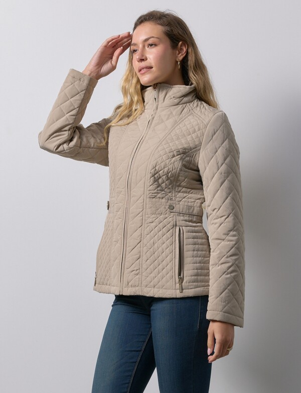 Campera Capitoneada BEIGE