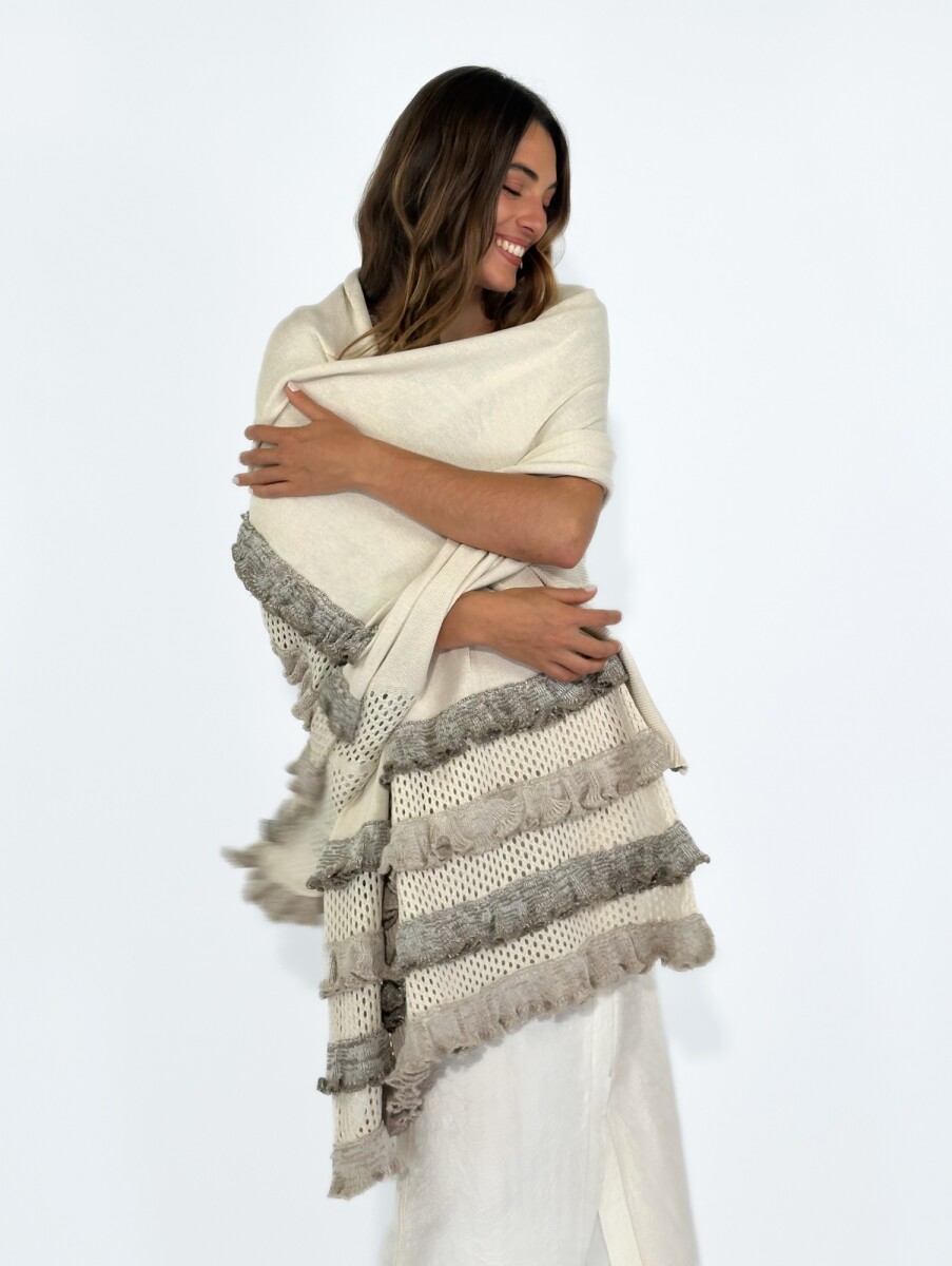 PASHMINA ALMENDRA - BEIGE 