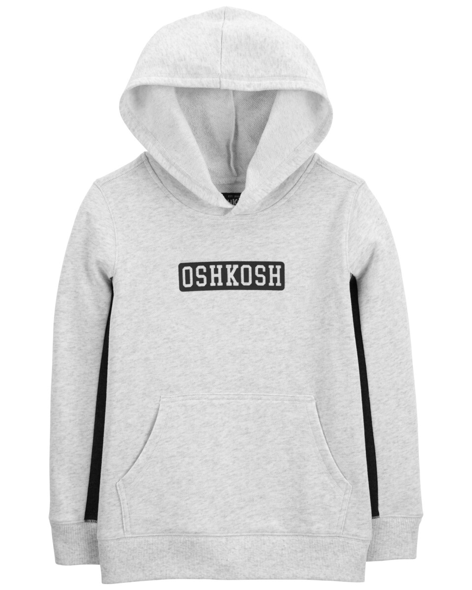 Canguro de algodón, gris, con logo 