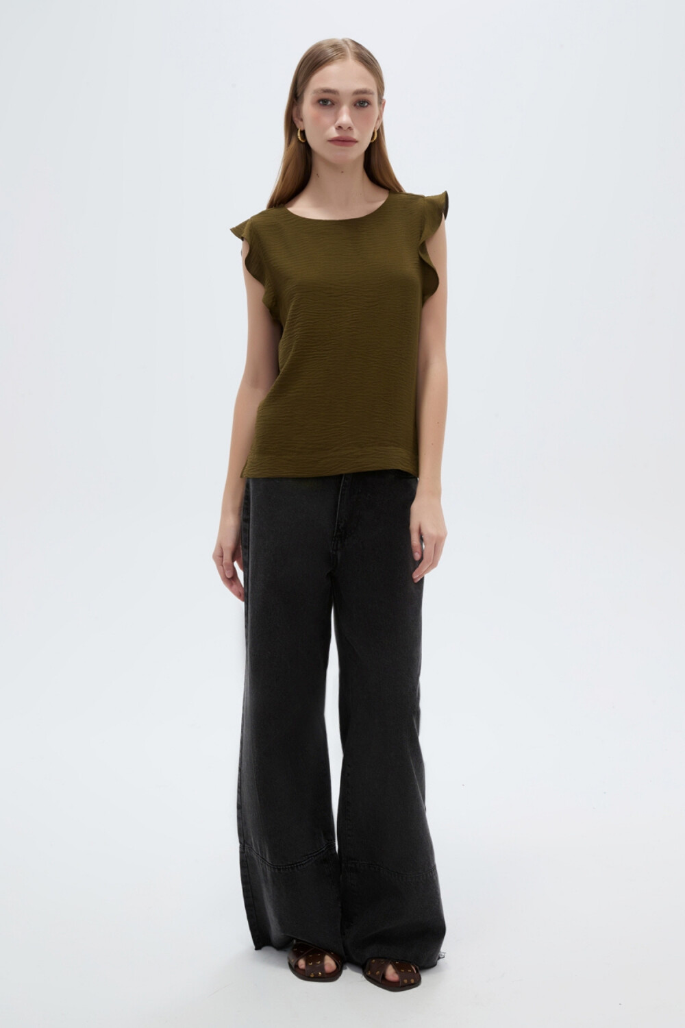 Blusa Mapa Verde Oliva