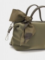 Bolso Tote De Textura Suave caqui