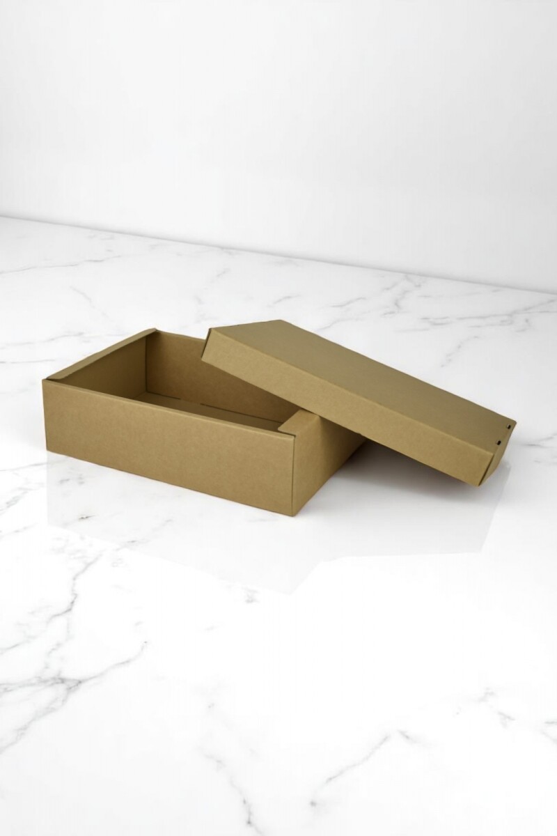 Caja + tapa f/c basic 35x24x10 - 35891 - KRAFT MARRON 