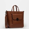 Shopper The Circle En Cuero Graneado Tabaco