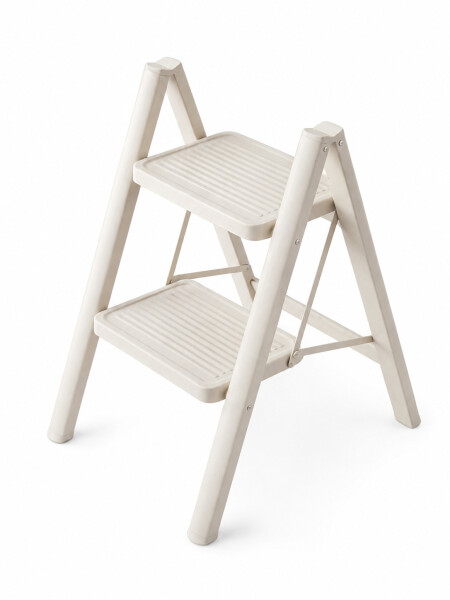 ESCALERA PLEGABLE DOS PELDAÑOS BEIGE