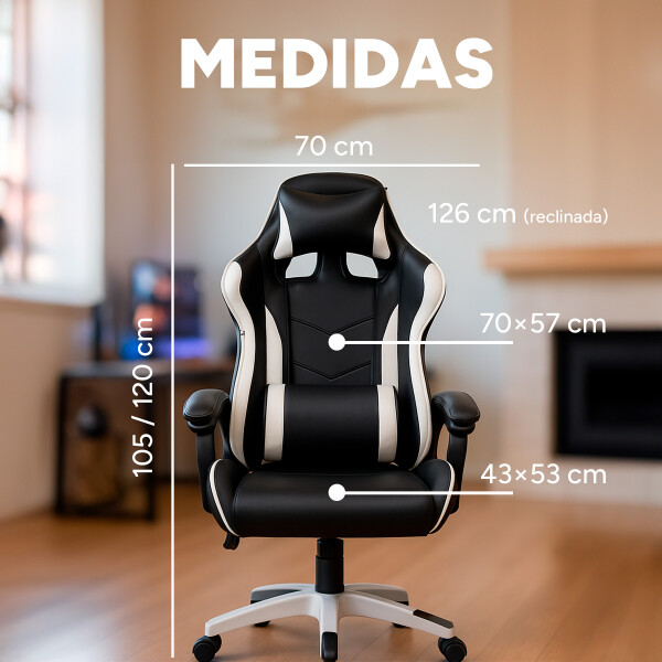Silla Gamer Reclinable Reforzada Apoyapies Comoda Premium Ax Silla Gamer Reclinable Reforzada Apoyapies Comoda Premium Ax
