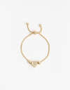 Pulseras Flexibles Metal Pulsera Flexible Dijes - Dorado