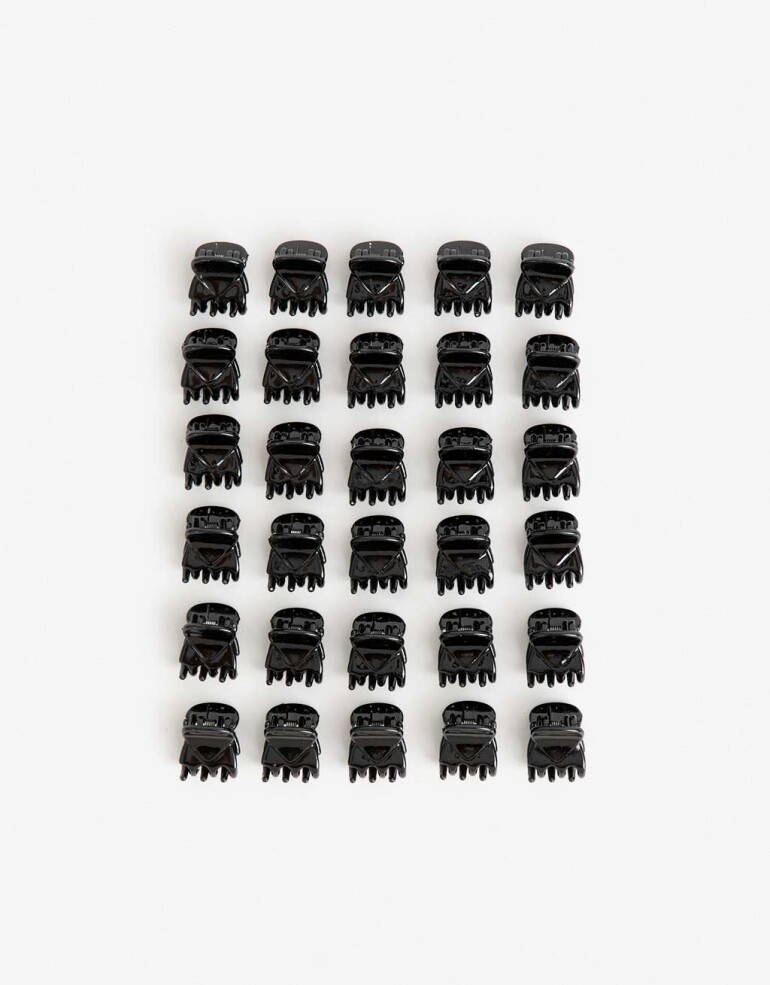 Broches Sets Acrilico Set De Mini Broches - Negro