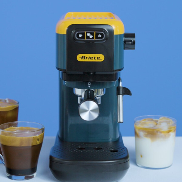 Cafetera Expresso Ariete 1399 Molido Y Capsulas AMARILLA