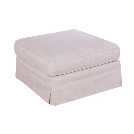 PUFF TELA-Y-MADERA NATURAL-BEIGE CHARLIE NATURAL