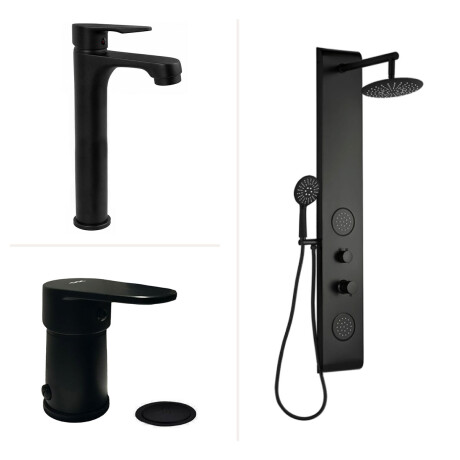 Juego de Grifería con Panel de Ducha y Bidet 000