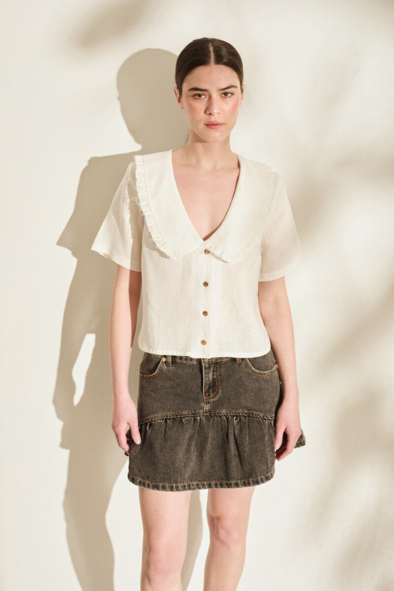 BLUSA BOSQUE Manteca