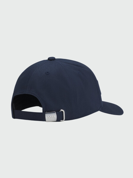 BOSS - Gorra de Sarga con Logo Azul Oscuro